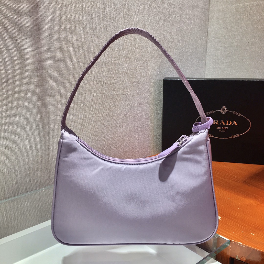 Prada Mini Re Nylon Re Edition 2000 Hobo Bag Handbag Wisteria 1NE515